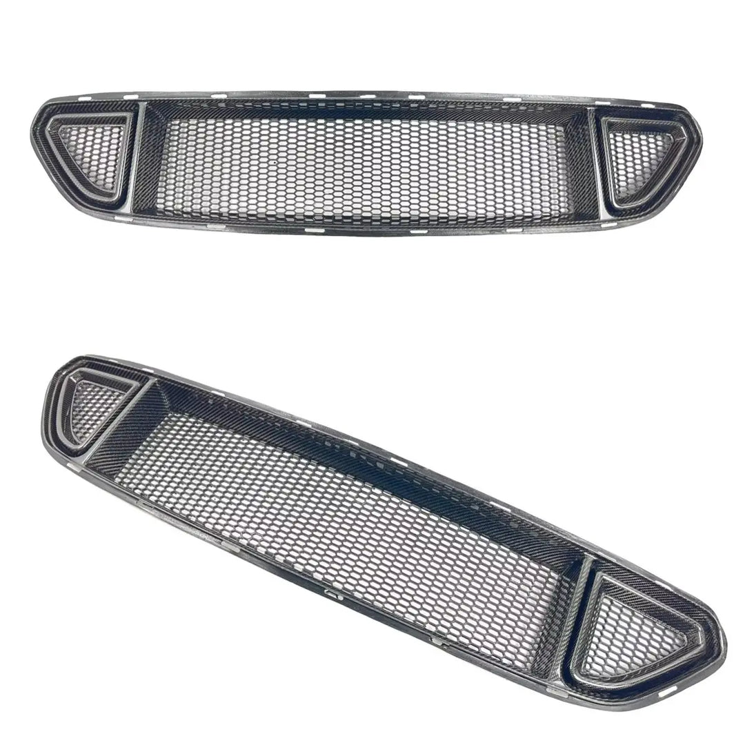 Carbon Fiber R Style Front Bumper Grille Cover -  Ford Mustang 2015-2017