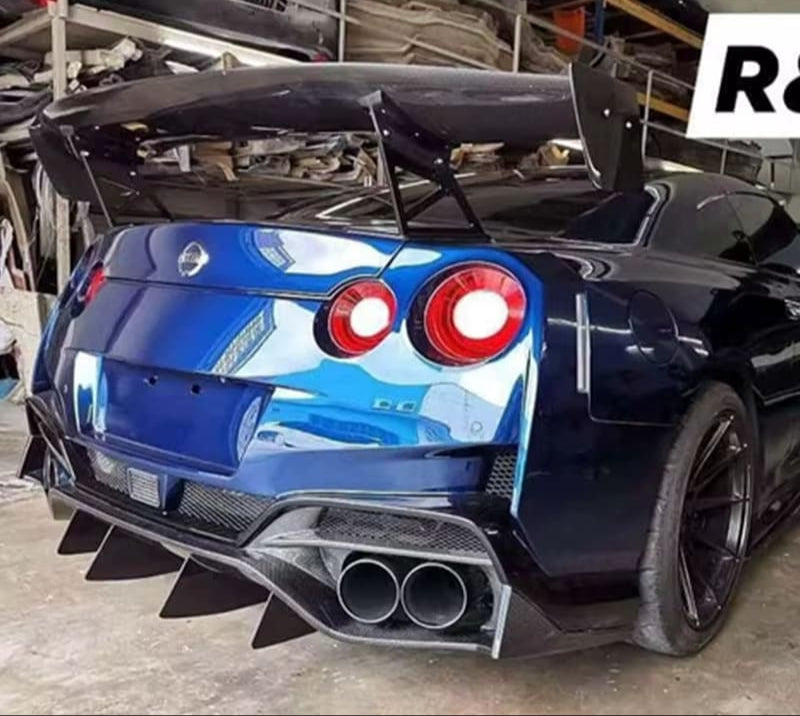 Carbon Fiber Rear Wing APR Style - NIssan GTR R35