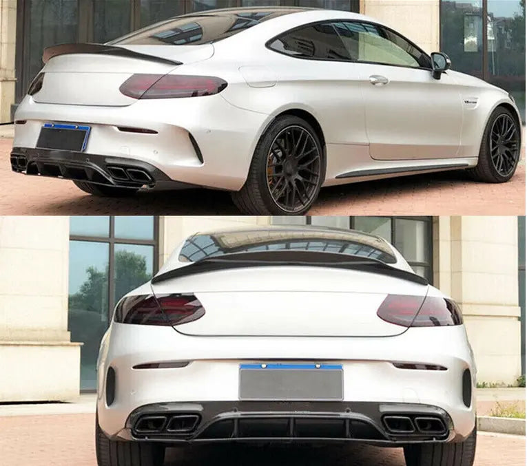 Carbon Fiber Rear Trunk Spoiler - Mercedes Benz C Class W205 C205 C63 C43 AMG Coupe 2014 - 2019