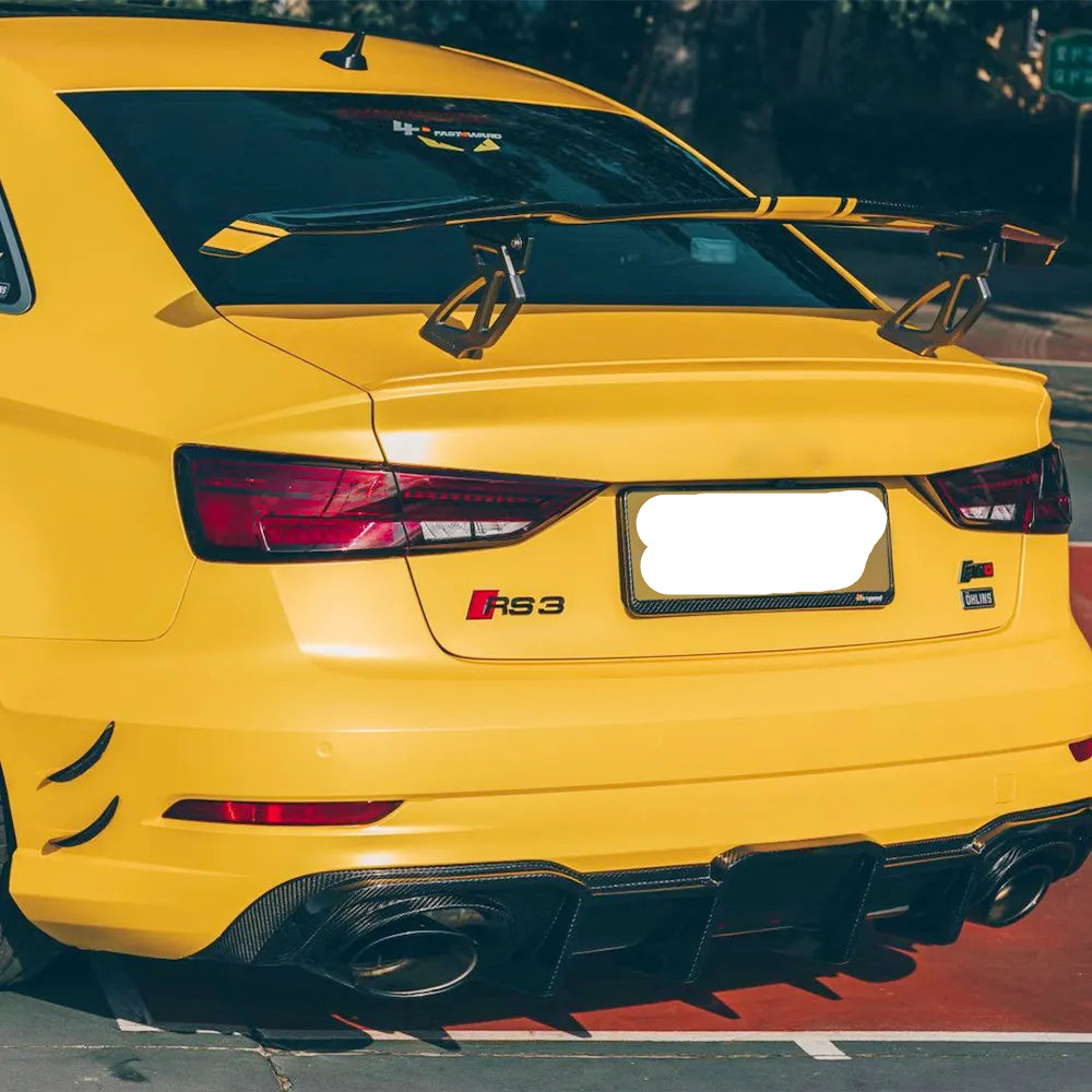 Carbon Fiber Rear Diffuser V2 - AUDI RS3 Sedan 2017-2019
