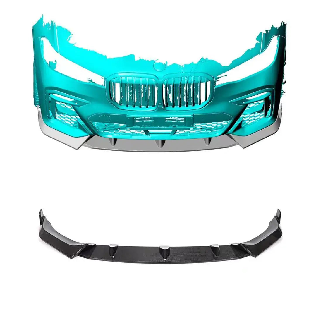 Carbon Fiber Front Lip (3pc) - BMW X7 M50i Sport