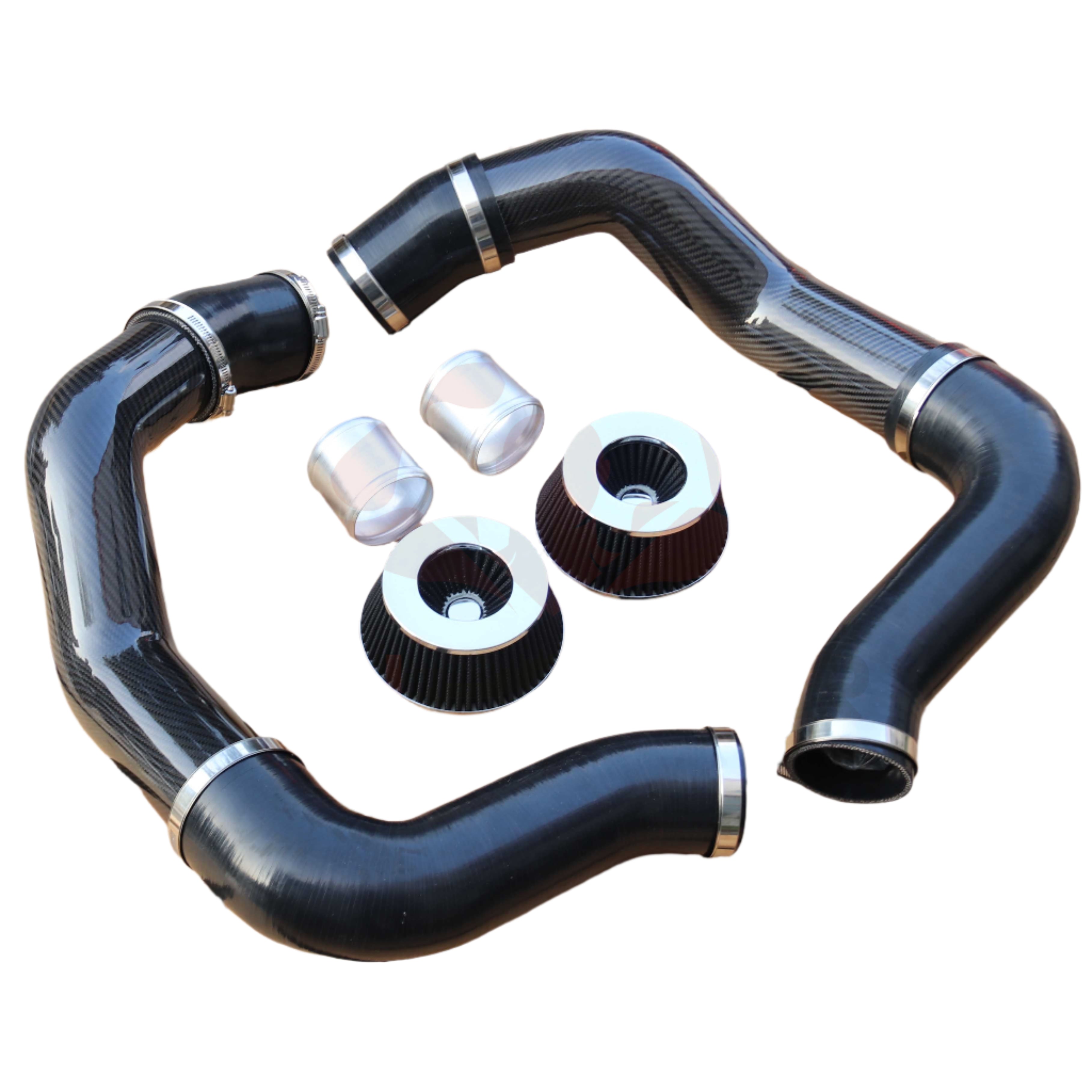 Dry Carbon Fiber Front Mount Intake Kit System - Bmw S63R 2020+ M8 M5 ( F90 / F91 / F92 / F93 )