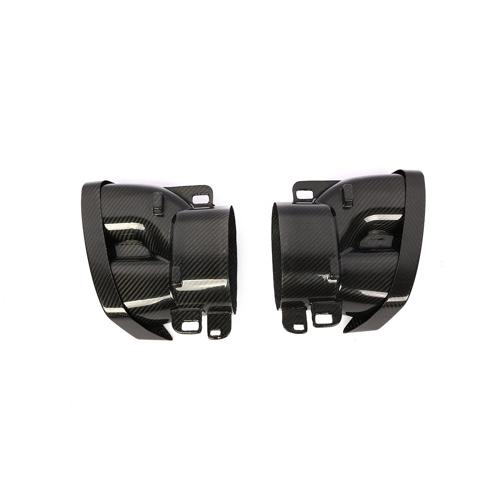 Mercedes Benz Carbon Fiber DUal Tip Exaust Tips W213 W218 W222 GLE GLC CLA 2019+
