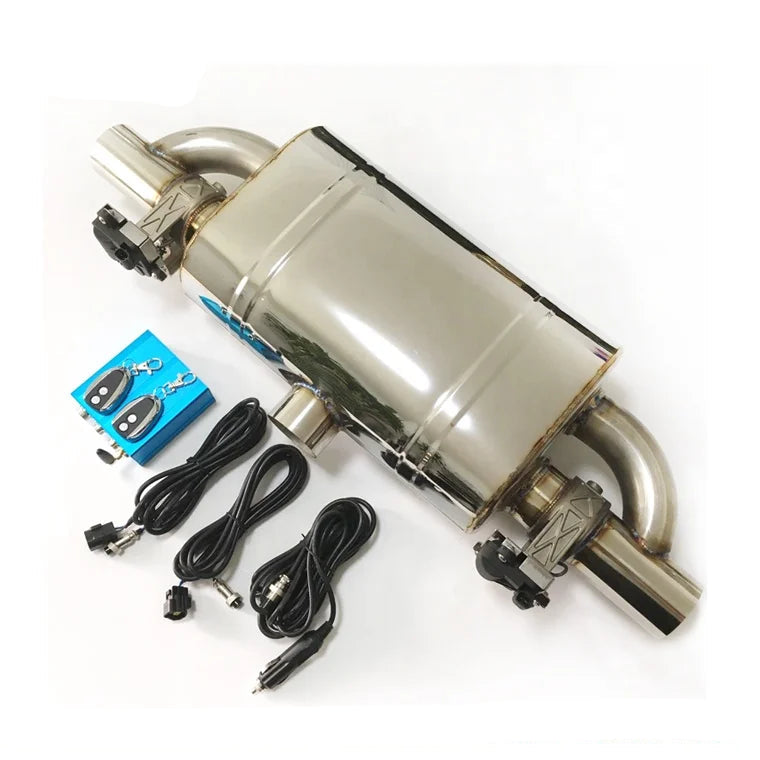 UNIVERSAL T Style VALVED MUFFLER KIT