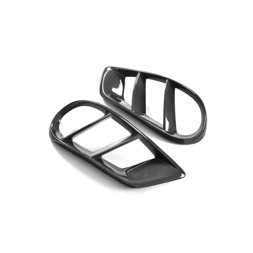 Carbon Fiber Fog Lamps Cover - Mercedes Benz C300 C400 C450 C43 AMG Sedan 15-17