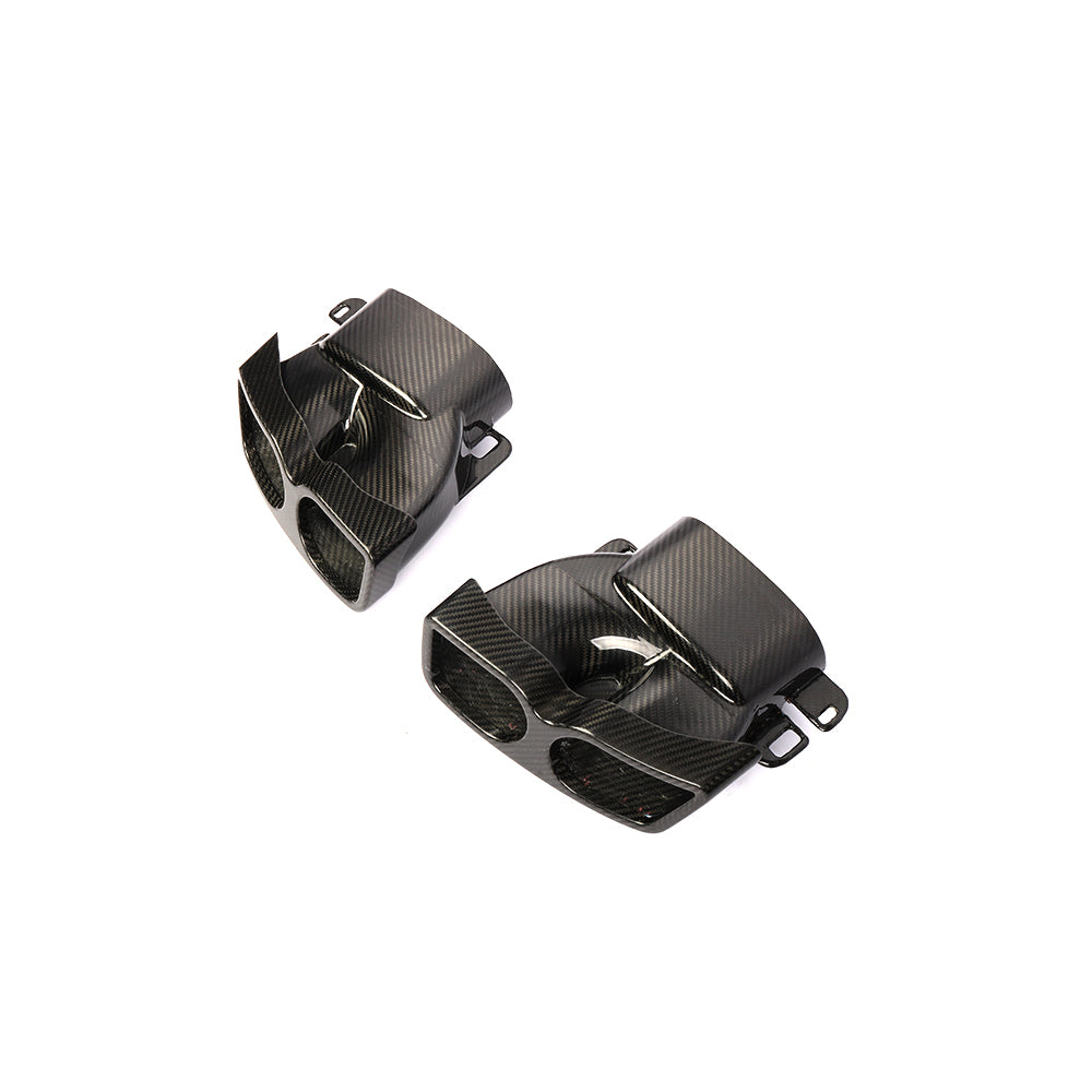 Mercedes Benz Carbon Fiber DUal Tip Exaust Tips W213 W218 W222 GLE GLC CLA 2019+