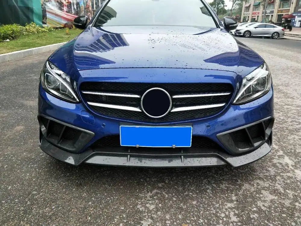 Carbon Fiber Front Air Vent Trim - Mercedes C300 C400 C450 C43 AMG Sedan 15-17