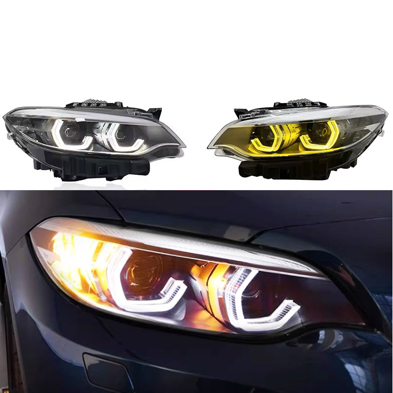 LCI Style LED DRL Color Change HeadLights upgrade- BMW F87 M2 & F22 2 Series