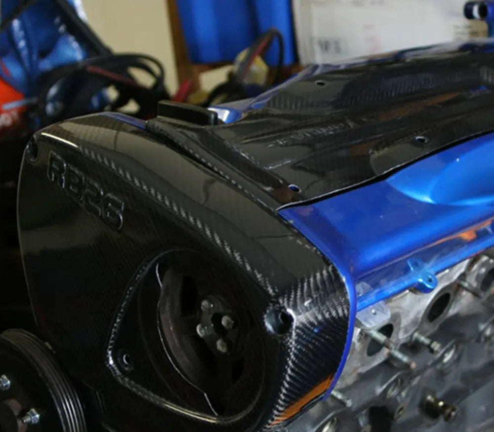 RB26DETT カムカバー BNR32BCNR33BNR34 Carbon Fiber Engine Cam Cover - Nissan Skyline R34 R33 Engine RB26 DET