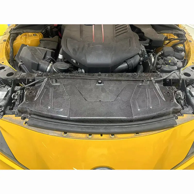 Carbon Fiber Front Radiator Cover Plate Cooler Panel - Toyota MK5 SUPRA