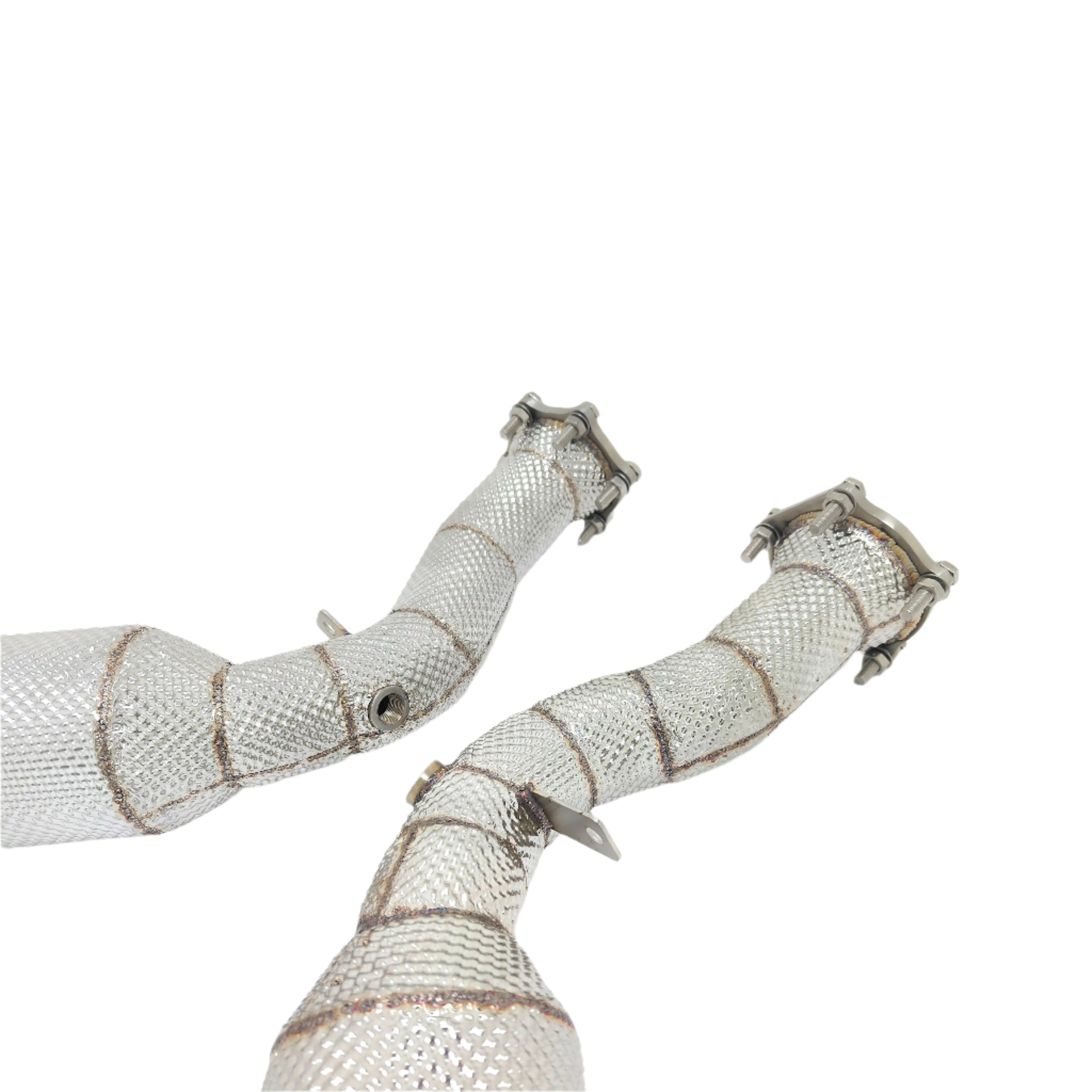 High Flow Sport Cat Downpipe w/ Heat Shield - Porsche Panamera Turbo/Turbo S 970 V8 4.8T