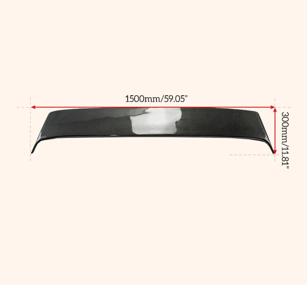 Carbon Fiber Rear Roof Spoiler - Nissan Skyline R32 GTS GTR 89-93