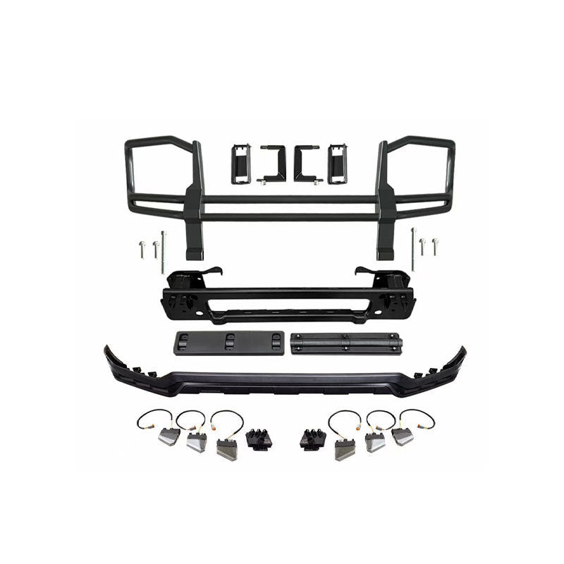 Black Front Bull Crash Bar Guard - Mercedes G63 AMG W465 2024+ G500 G450d
