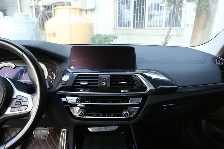 Carbon Fiber Car Center Console Panel Trim - BMW X3/X4 G01/G02