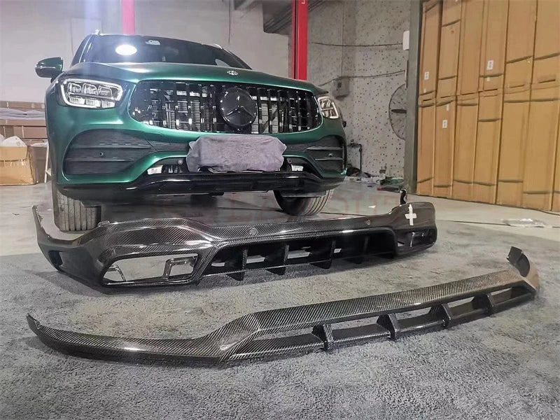 Carbon Fiber Front Lip & Rear Diffuser - MERCEDES BENZ GLC63s GLC43AMG GLC SUV X253