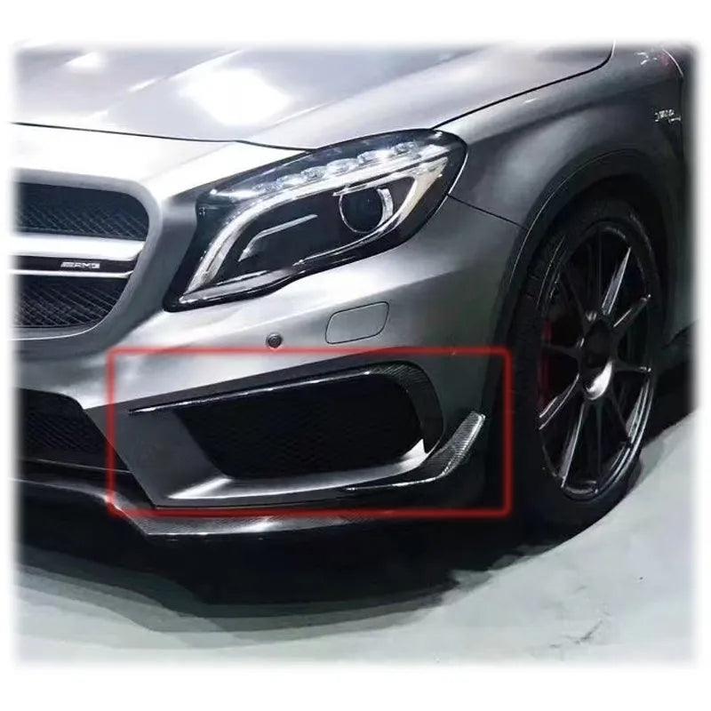 Carbon Fiber Front and Rear Bumper Wind Knife Blade Bumper Trim - Mercedes GLA Class X156 AMG 2013-2018