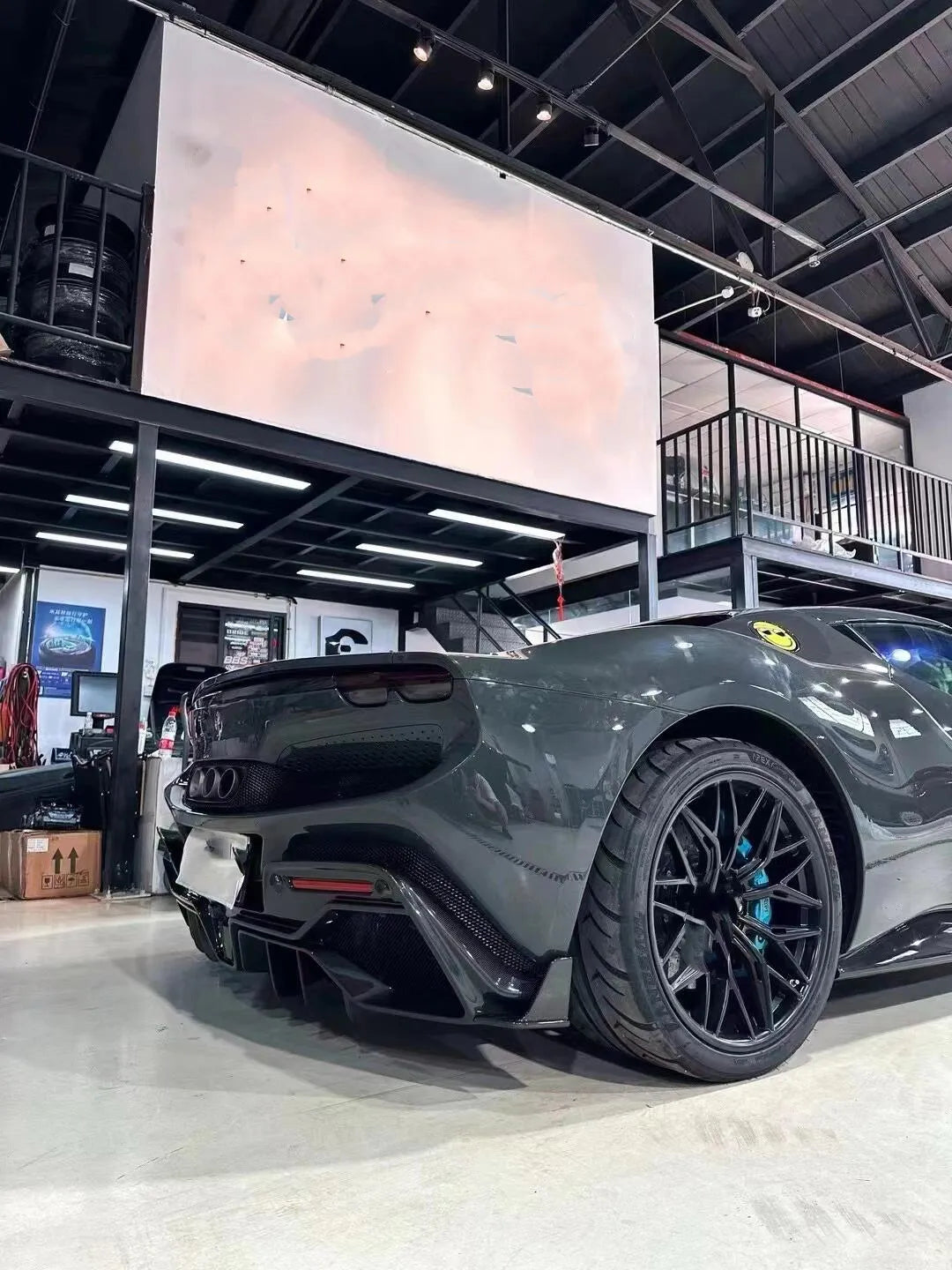 Prepreg Carbon Fiber Rear Spoiler Wing - Ferrari 296