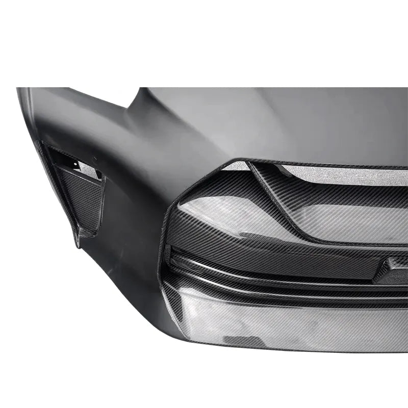 TS Style Carbon Fiber Front Bumper w/ lip - Nissan GTR R35