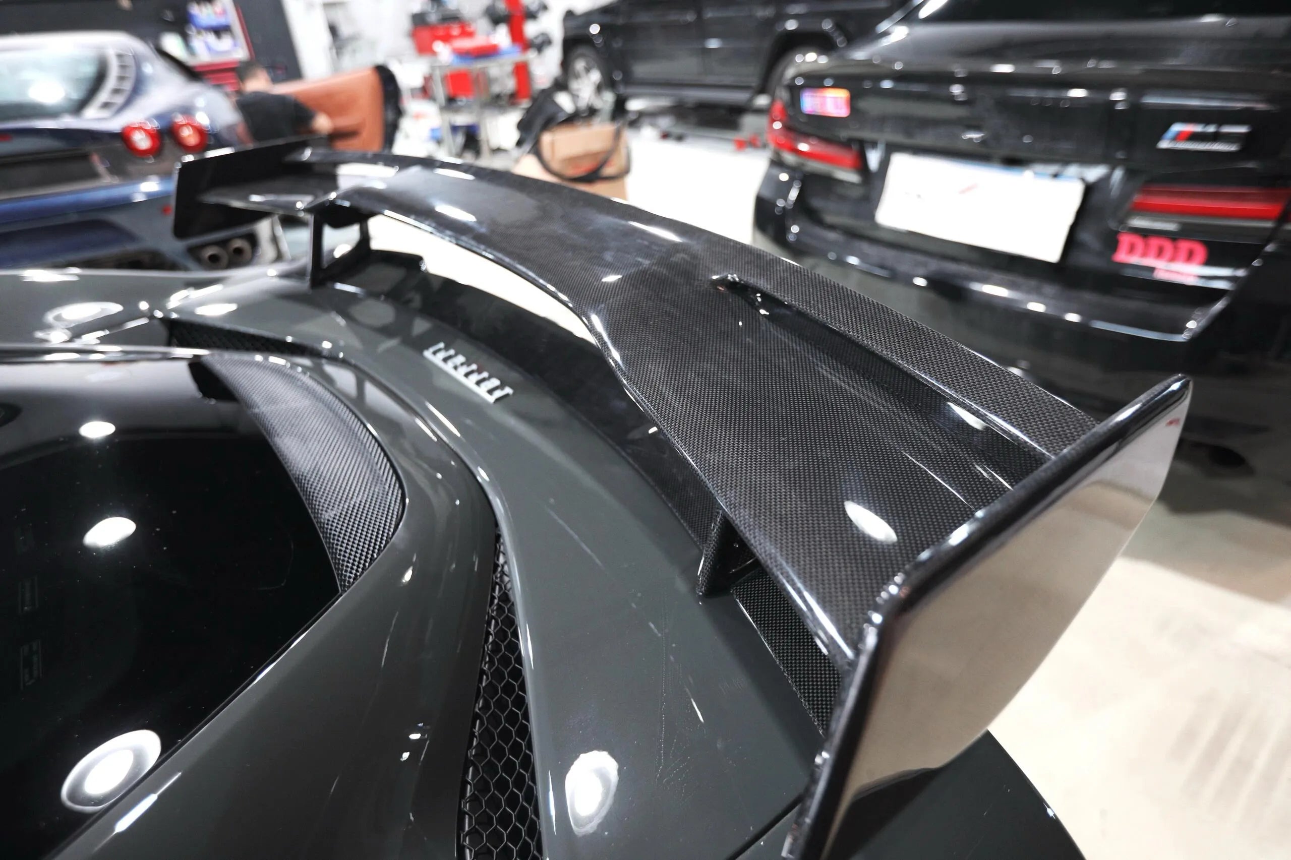 Prepreg Carbon Fiber Rear Spoiler Wing - Ferrari 296