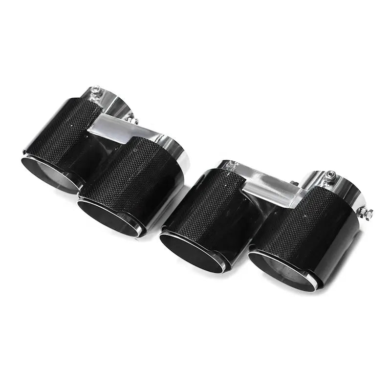 Carbon Fiber V2 Quad Style Exhaust Tips - BMW G05 X5 G06 X6 G07 X7 2019+
