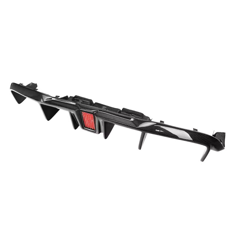 KHF Style Carbon Fiber Rear diffuser w/ Brake Light - BMW F87 M2
