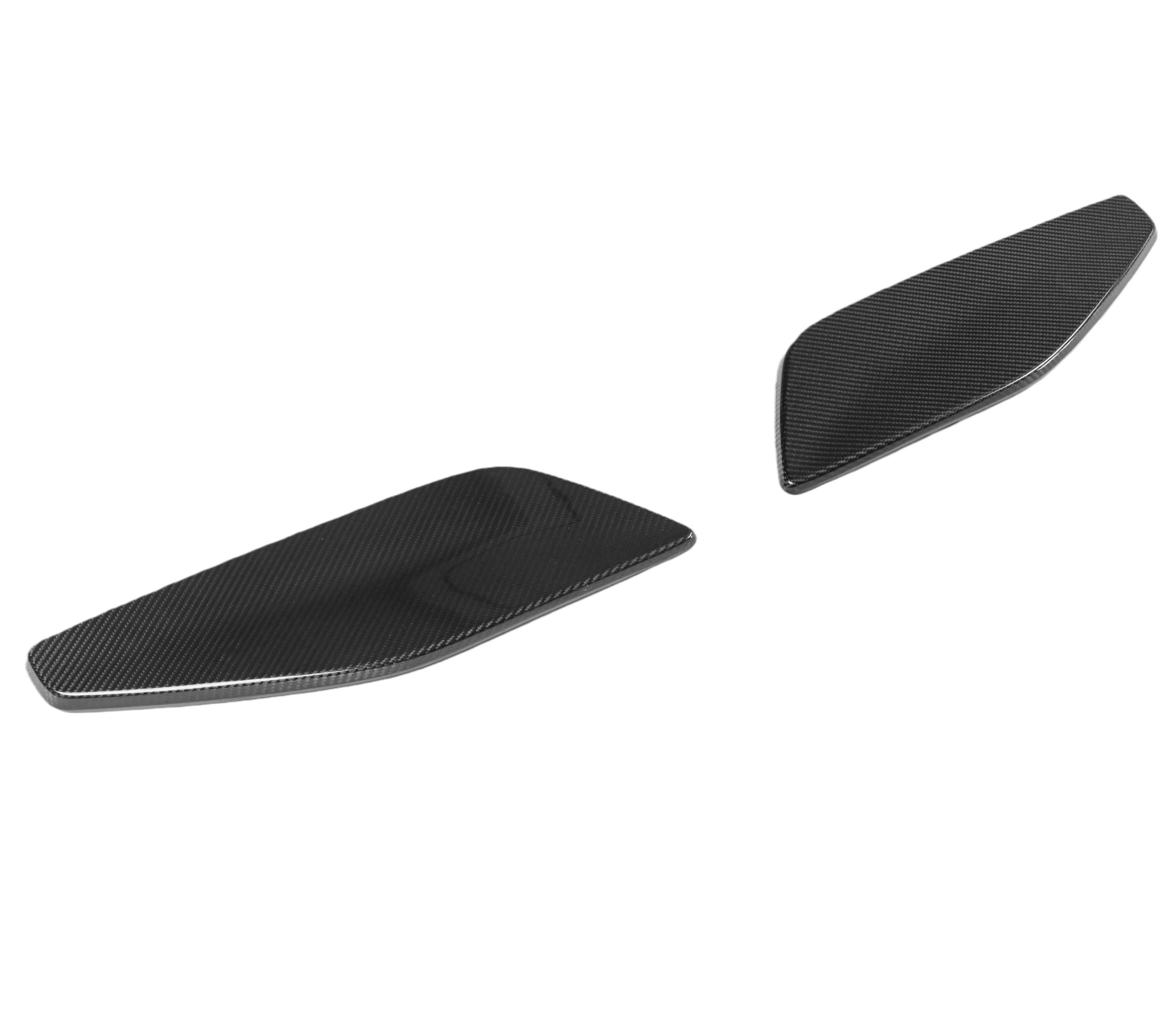 Dry Carbon Fiber Aerodynamic Rear Wing Side Cover Blade - Porsche 992 GT3RS