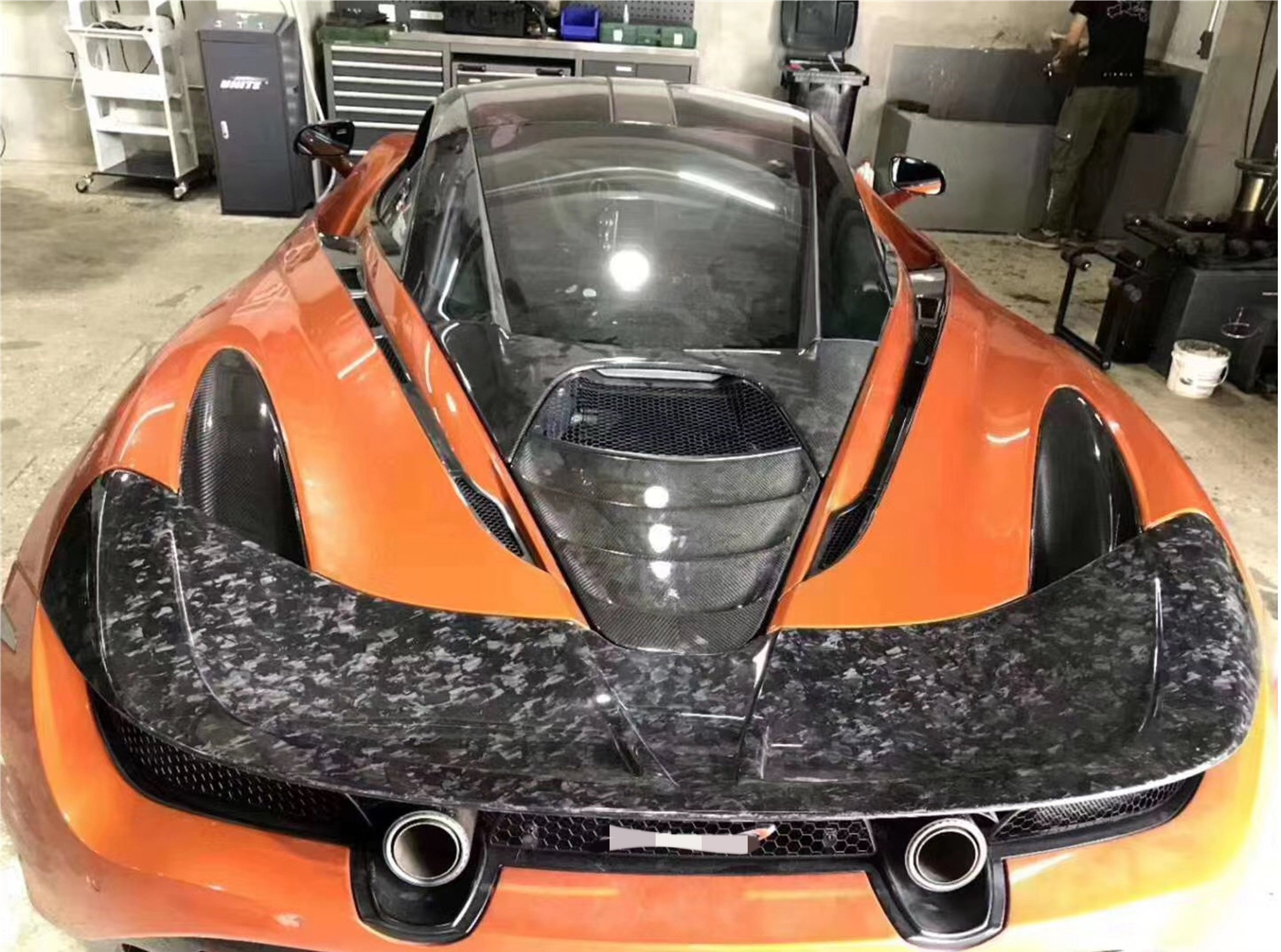 Carbon Fiber N style Rear Vented Spoiler wing - McLaren 720s