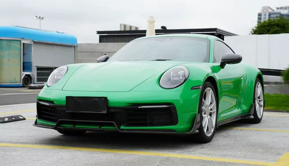 Prepreg Carbon Fiber Finned Side Skirt V1 - Porsche 992 Carrera S/T/4/4S/Targa 4/ Targa 4S/GTS 2019-2023