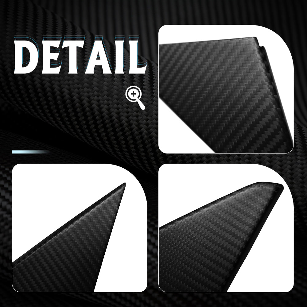 Carbon Fiber Window Triangle Cover Trim - Porsche 992 911 S/T Turbo S Carrera Targa 4S GTS GT3 RS Dakar 2020+