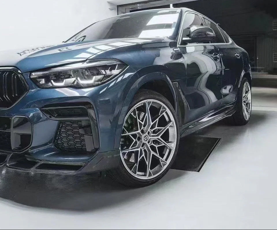 Carbon Fiber LD Style Side Skirts - 19-22 BMW X6 G06