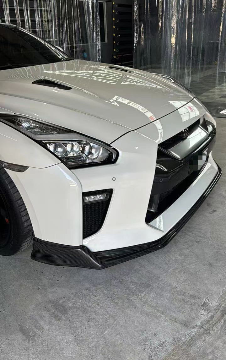 Carbon Fiber BZ Style Front Lip - Nissan GTR R35 2017-2019