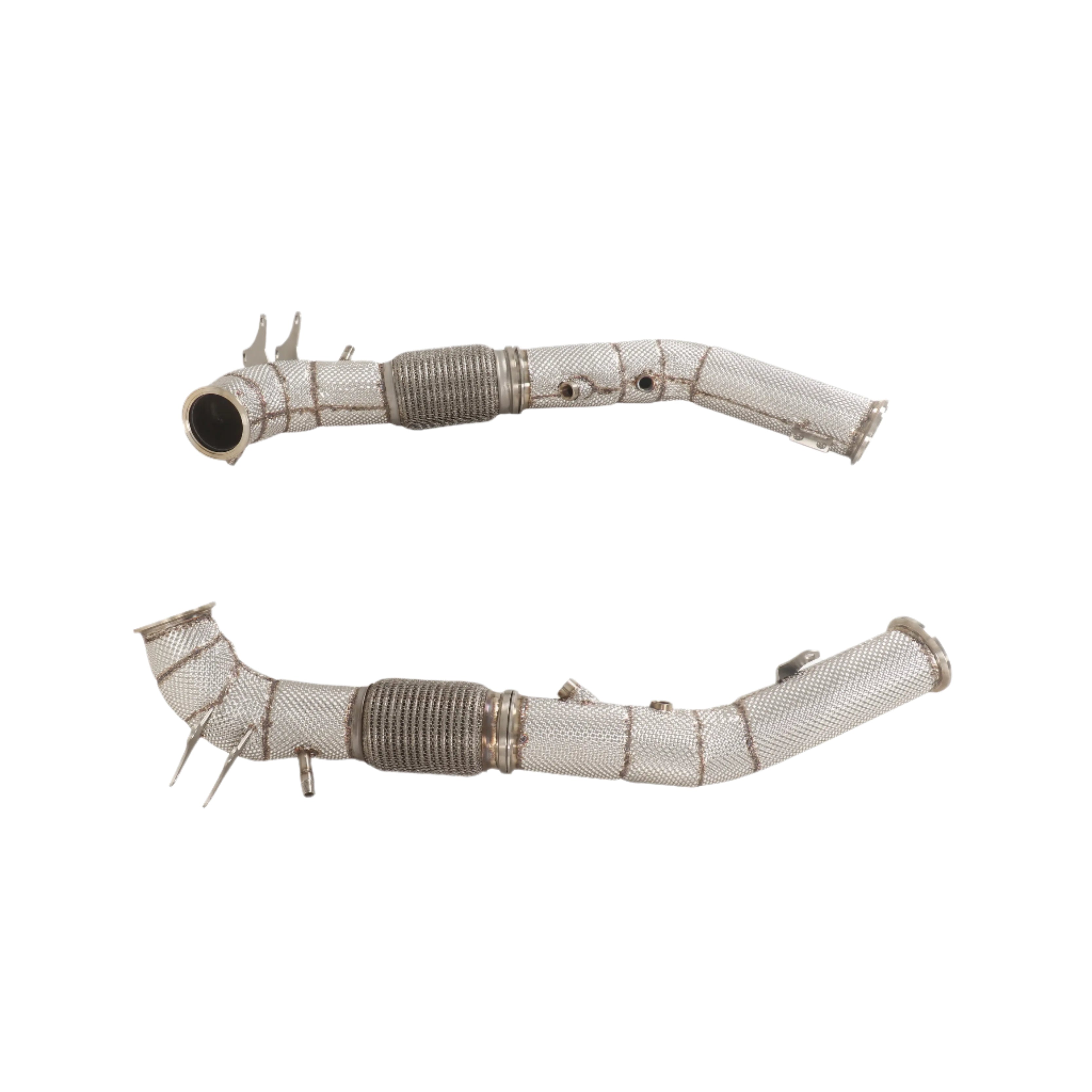 High Performance Exhaust Down Pipes w/ heat Shield - Maserati MC20 3.0T 2020-2024