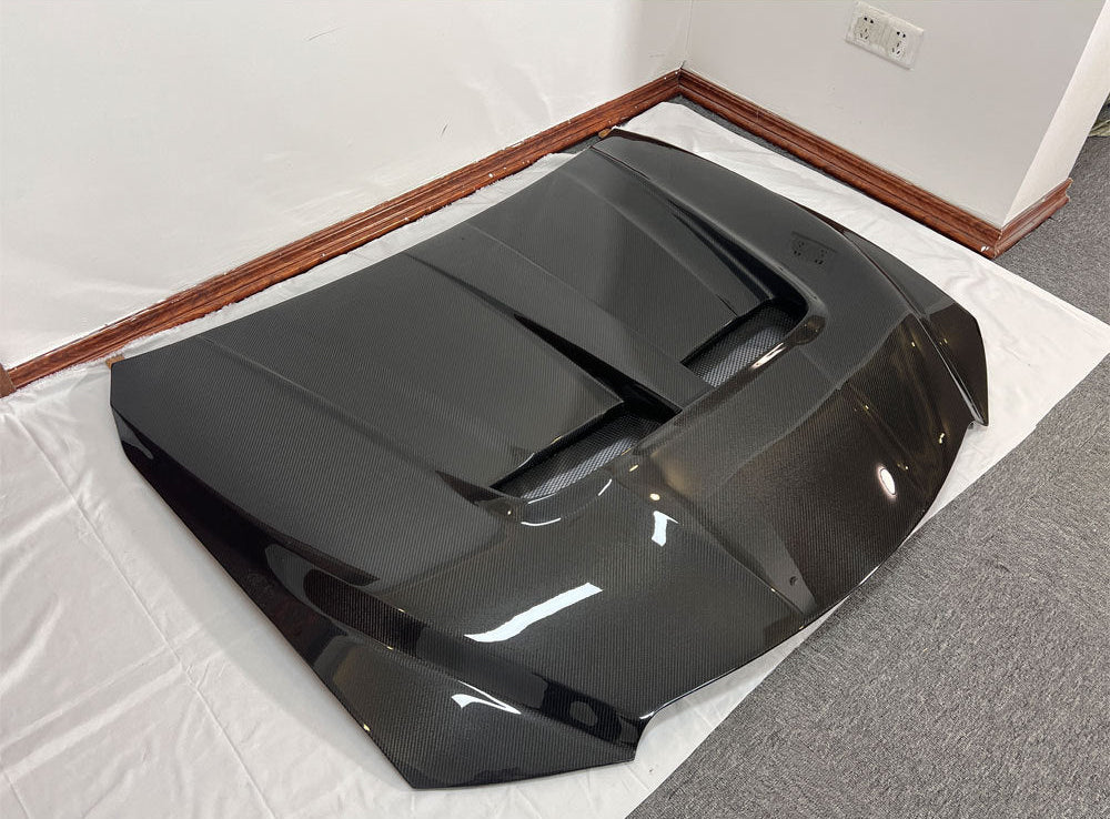 Carbon Fiber Vented V2 Hood bonnet Replacement - 2021+ Lexus IS300 IS350 IS500