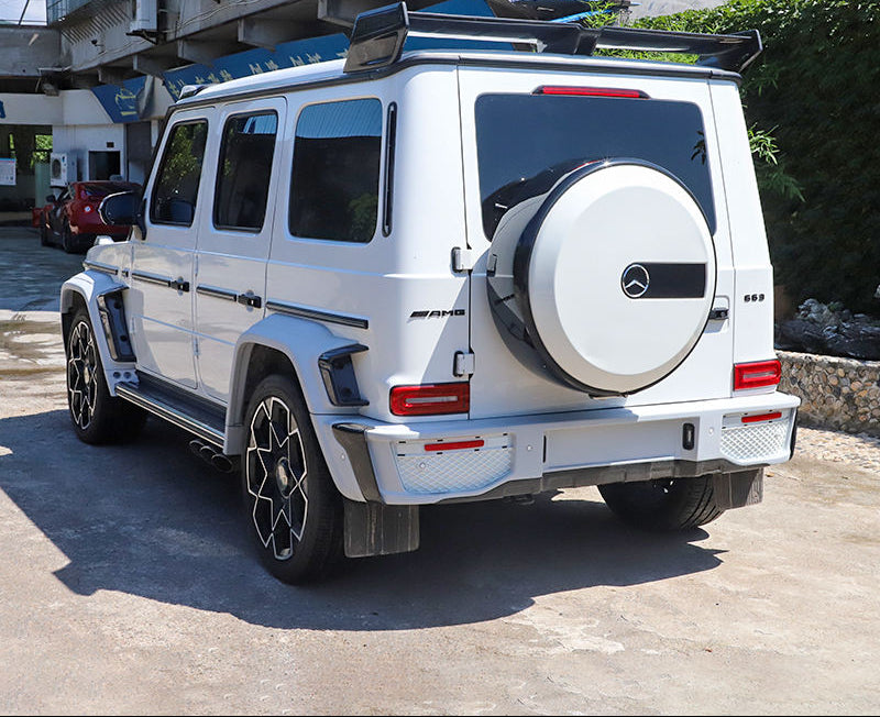 Carbon Fiber Rear B style rear Roof Spoiler - Mercedes G wagon G400 G500 G550 G63 W465