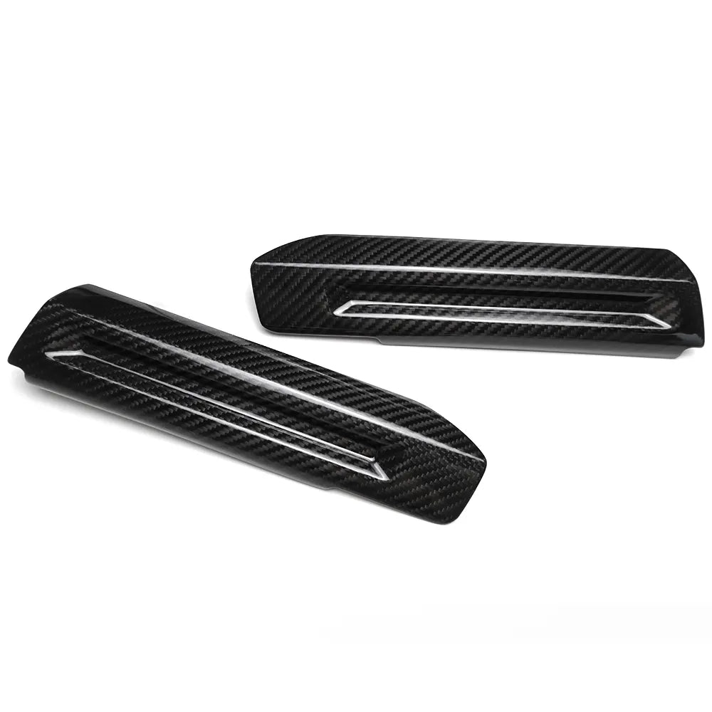 Prepreg Carbon Fiber Inner Door Armrest Handle Cover Trim - Ford Mustang S650 GT V8 Dark Horse Ecoboost 2024+