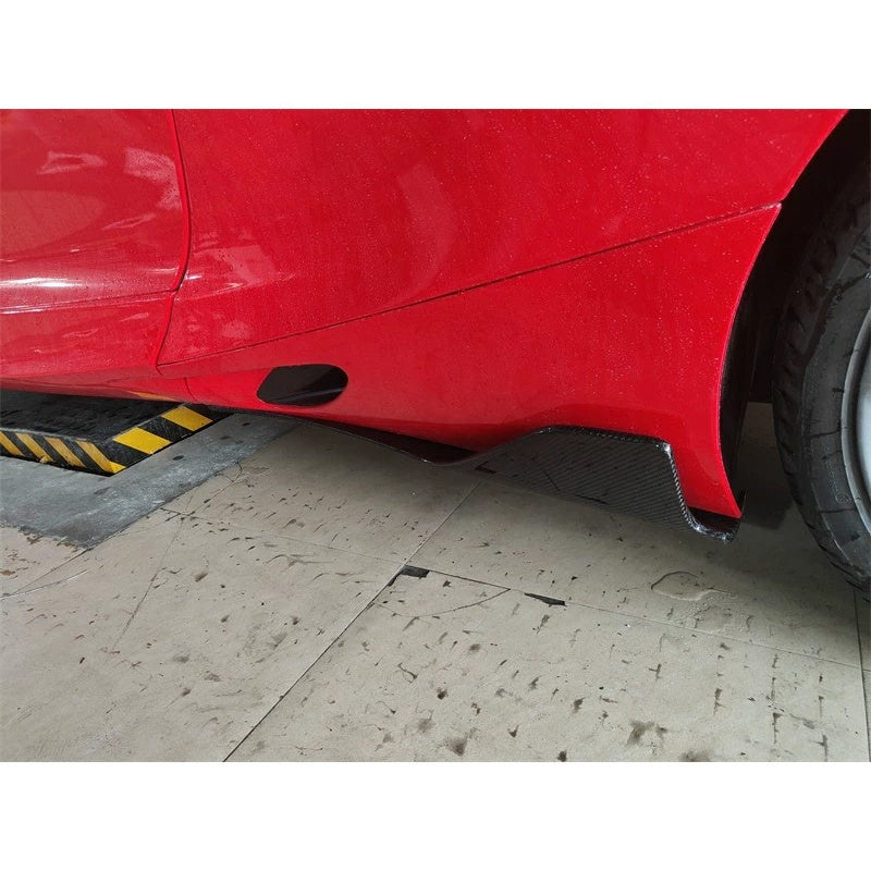 Carbon Fiber V Style Side Skirt Extension - McLaren 720s/750s