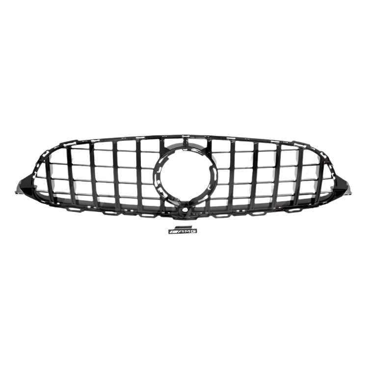 Gloss Black C63 AMG Style Front Grille - 2019-2021 Mercedes Benz C-Class W205 C43