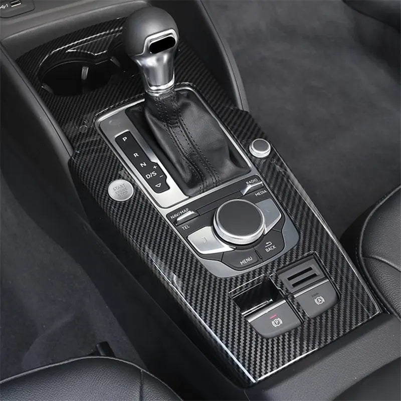 Carbon Fiber Center Console Cover Trims -  Audi A3 8V 2014-2018 LHD