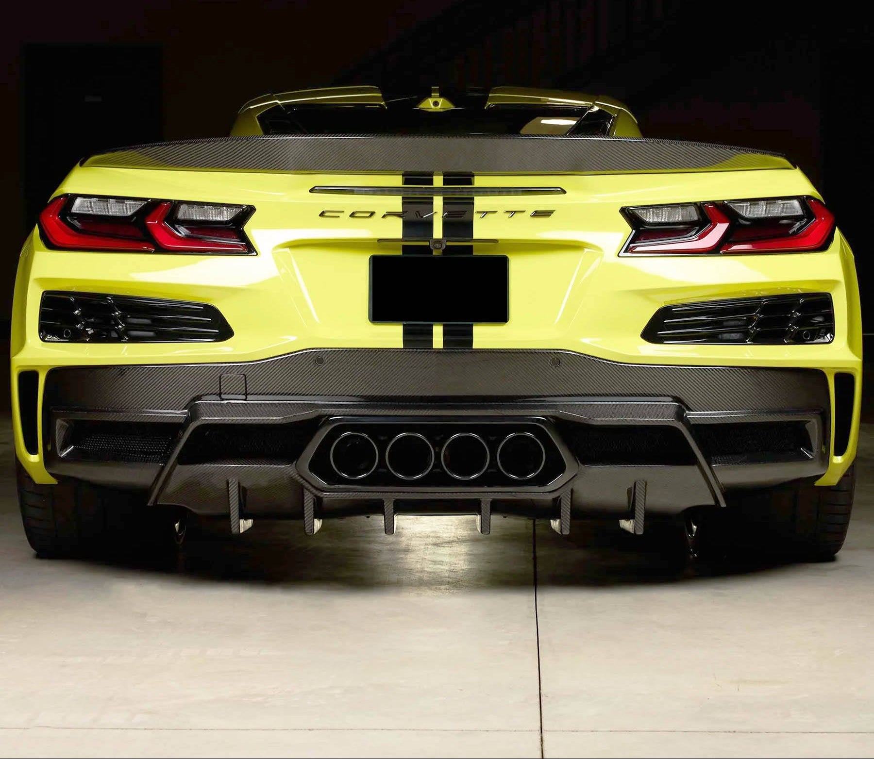 Carbon Fiber Rear Diffuser - Chevrolet Corvette C8 Z06 ZR1