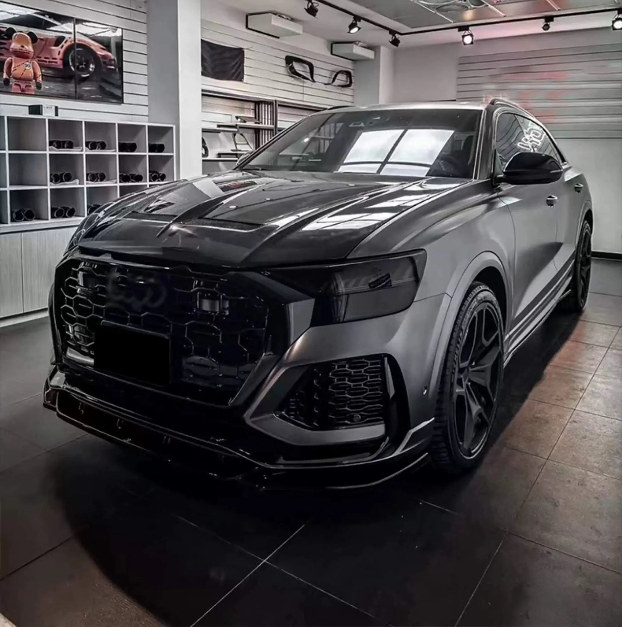 Prepreg Carbon Fiber Vented Hood Bonnet - Audi Q8/ SQ8/ RSQ8 2018-2022