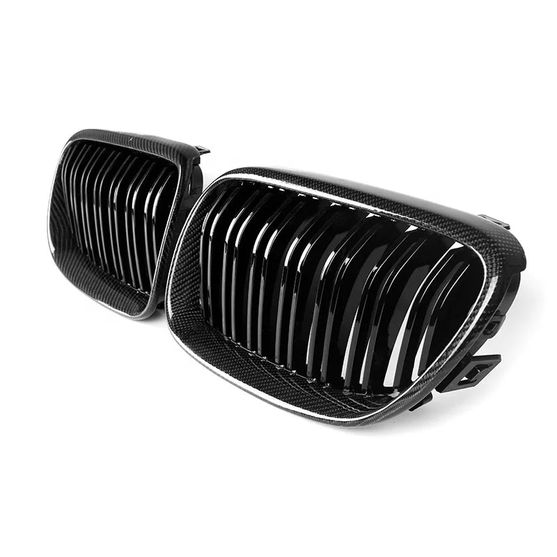 Dual Slat Carbon Fiber Front Grilles - BMW E90/E91/ E92/ & E93 M3 & 3 Series