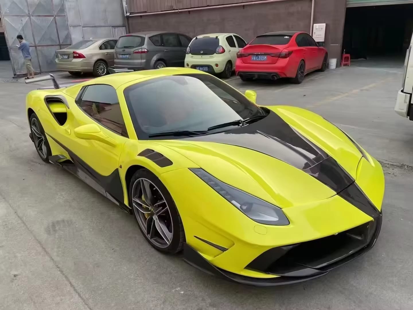 Carbon Fiber M Style Aerodynamic Full Body Kit - Ferrari 488 GTB 2015-2018