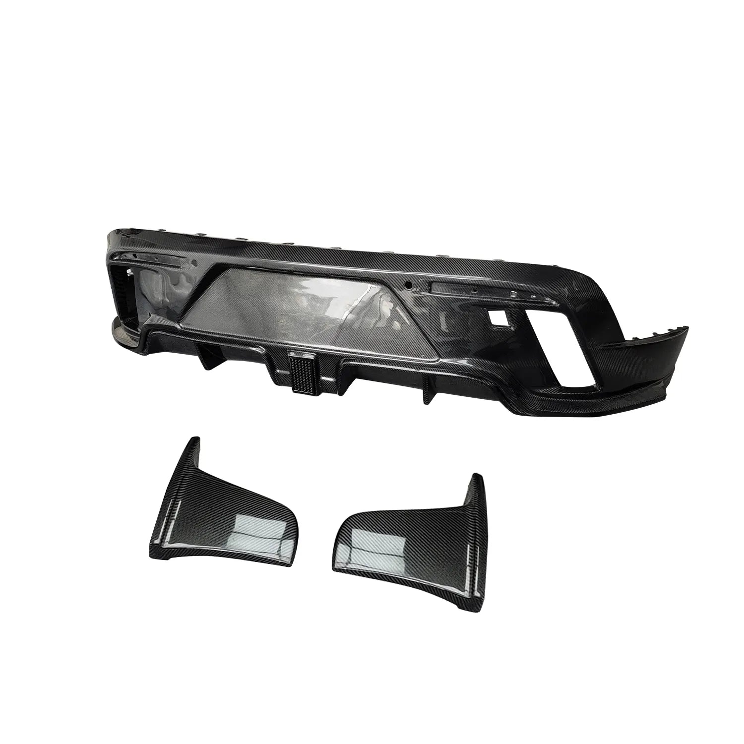 Carbon Fiber Rear Diffuser w/ LED - Porsche 9J1 Taycan / Turbo S 2019-2024