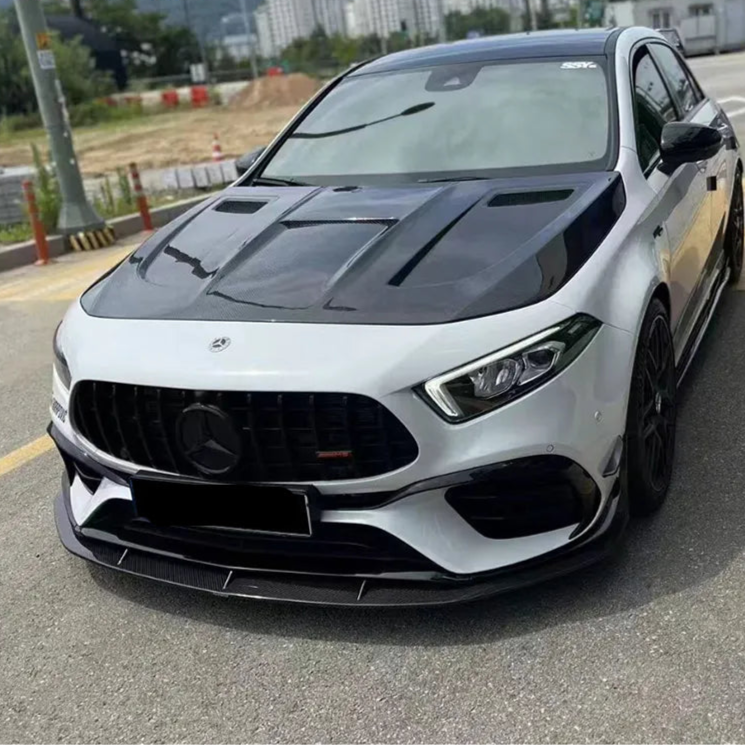 Paktechz Dry Carbon Fiber  Engine Hood Bonnet - Mercedes Benz W177 A Class A35 A45s