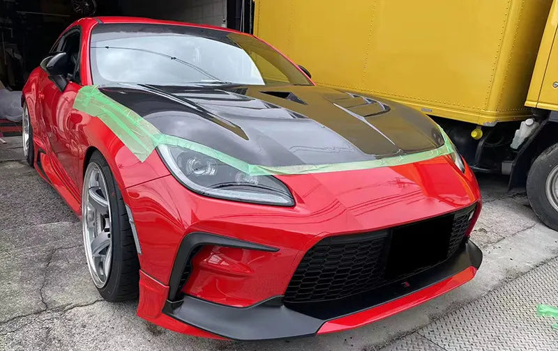 Carbon Fiber Vented Front Engine Hood V4 - Toyota GR86 Subaru BRZ