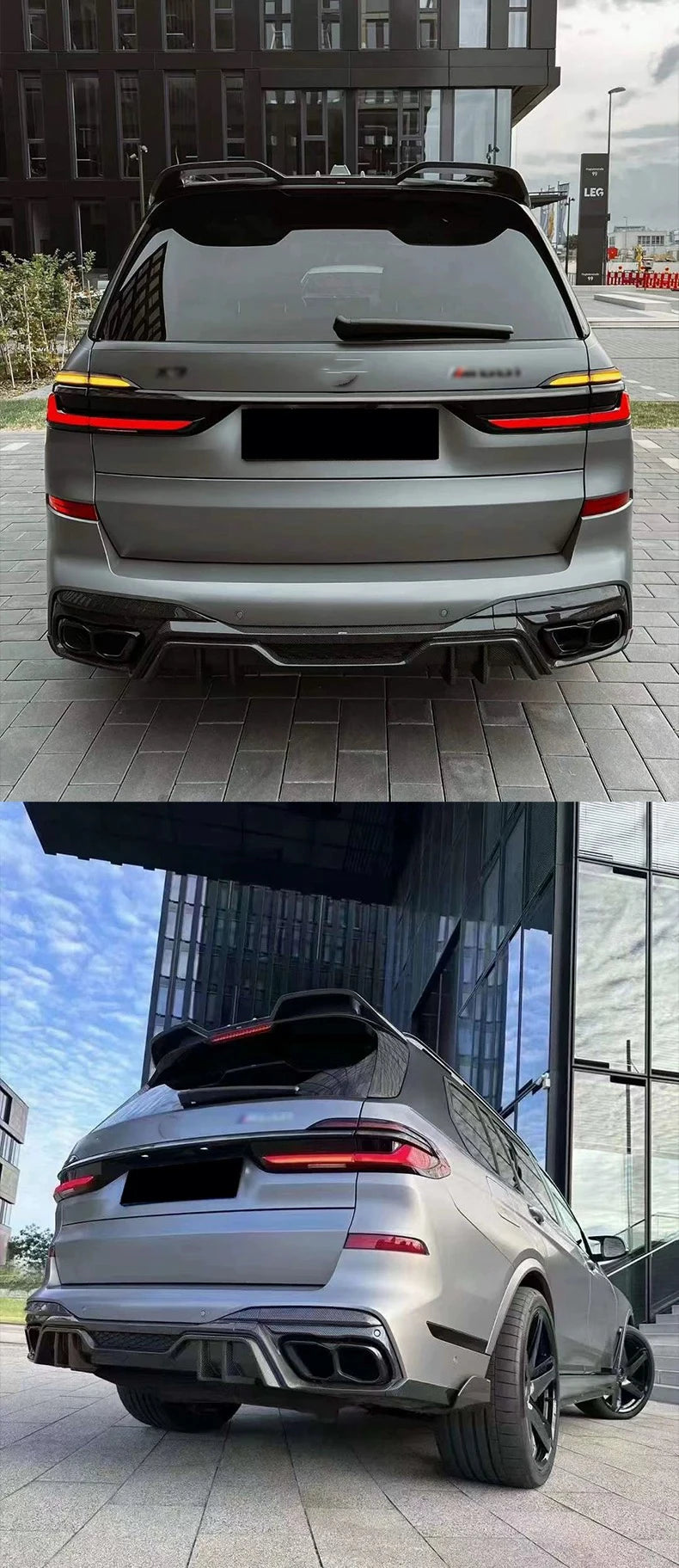 Carbon Fiber LD Style Rear Diffuser - BMW X7 G07