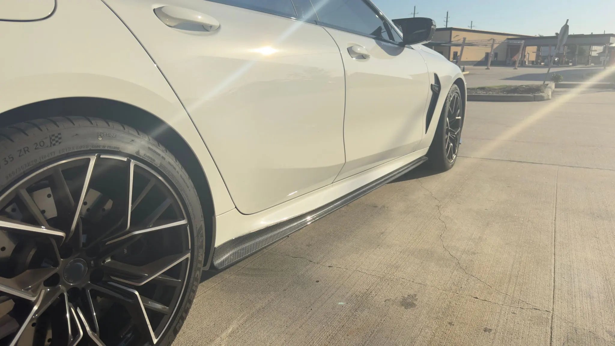 3D Style Carbon Fiber Side Skirts Extensions - BMW 8 SERIES G15 G16 / M8