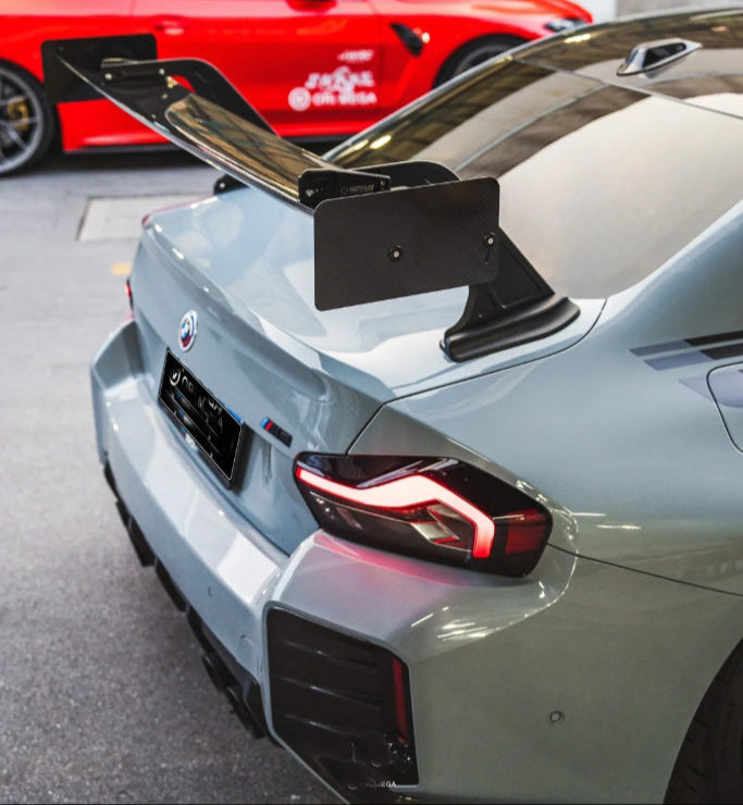 Prepreg Carbon Fiber V Style Rear Track Big Wing - BMW M2 G87 M3 G80 M4 G82