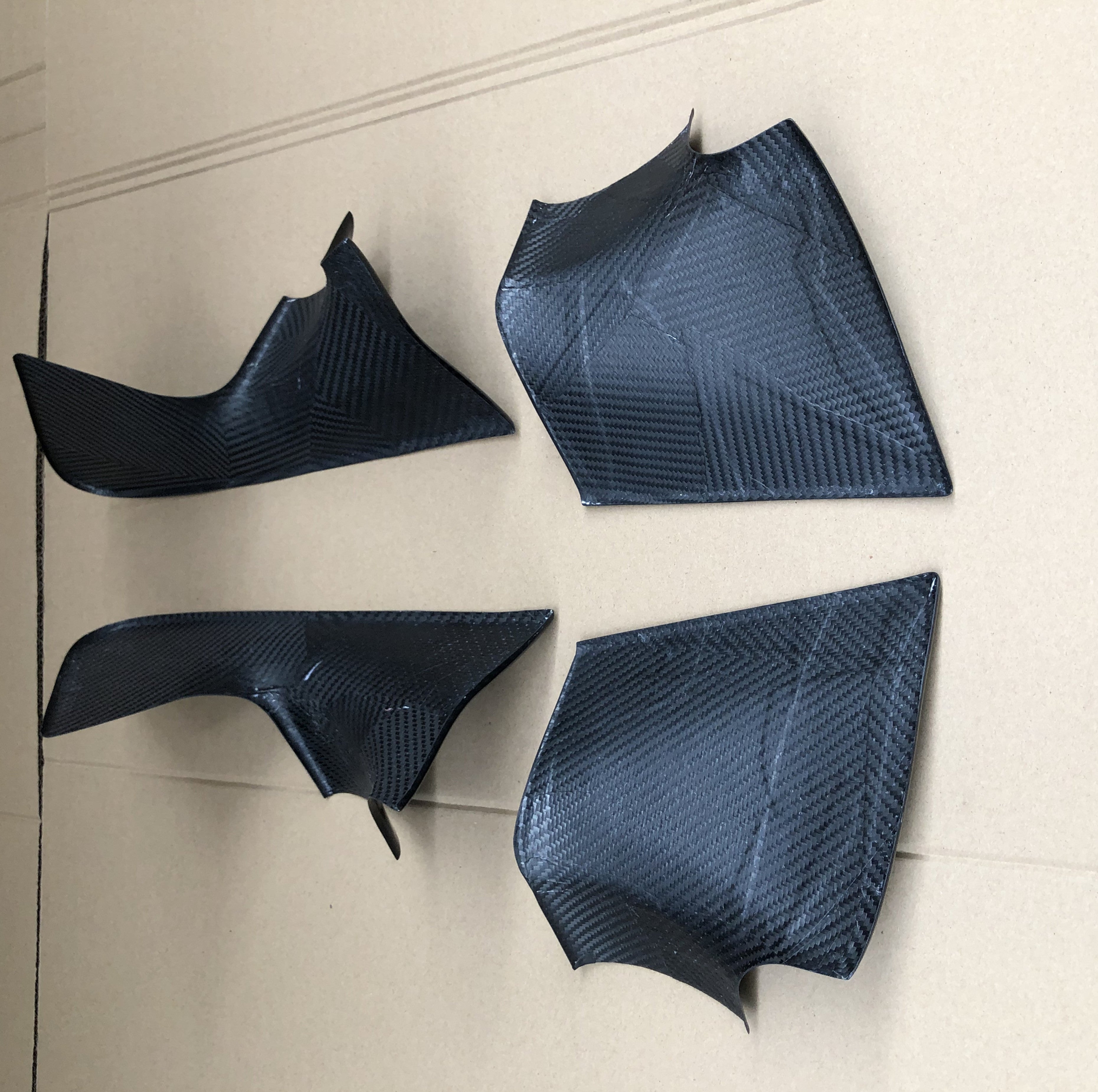 Dry Carbon Fiber Door Handle Cover Trims - Mclaren 720S