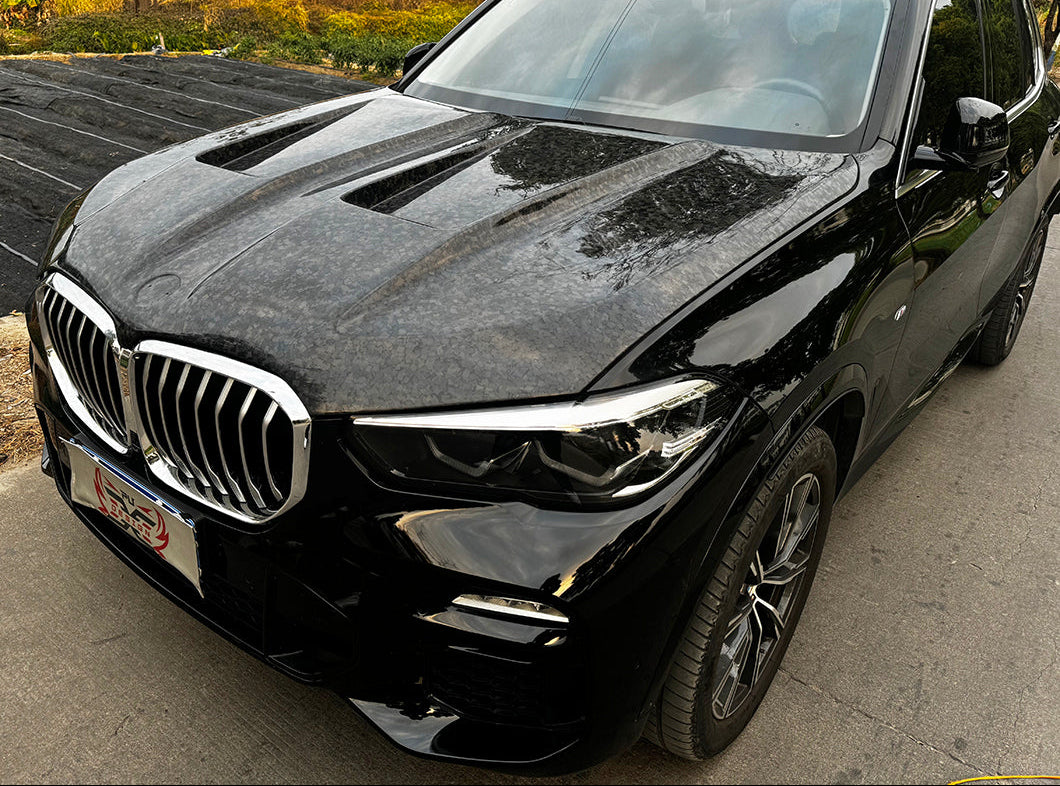 Carbon Fiber Dual Vented Hood Bonnet - BMW X6 G06 LCI